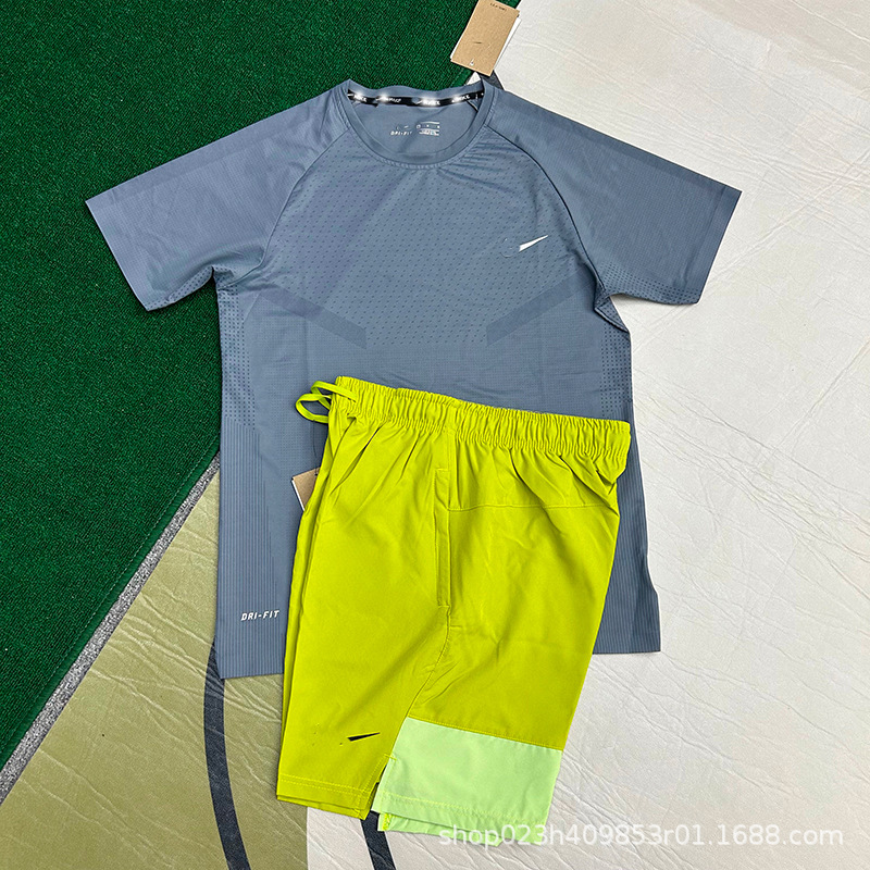 Nuevo al por mayor movimiento de secado rápido transpirable hombre camiseta de manga corta entrenamiento de hielo suelta chaqueta casual fitness correr