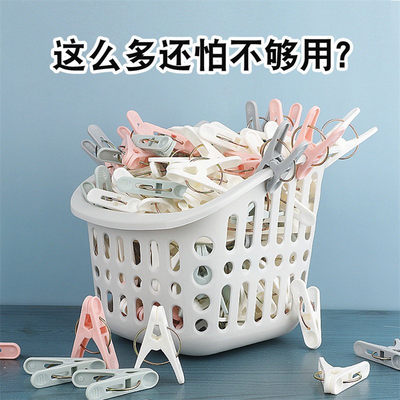 Plastic Clip Clothes Drying Clip Wind-proof Household Clothes Drying Single Small Fixed Hanger Large Drying Quilt