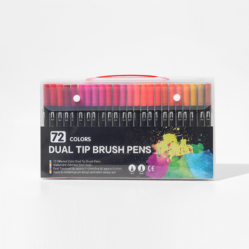 Amazon de doble cabeza suave acuarela pluma gancho línea de color Marcos suministros de arte regalo de los niños pintura traje transfronterizo