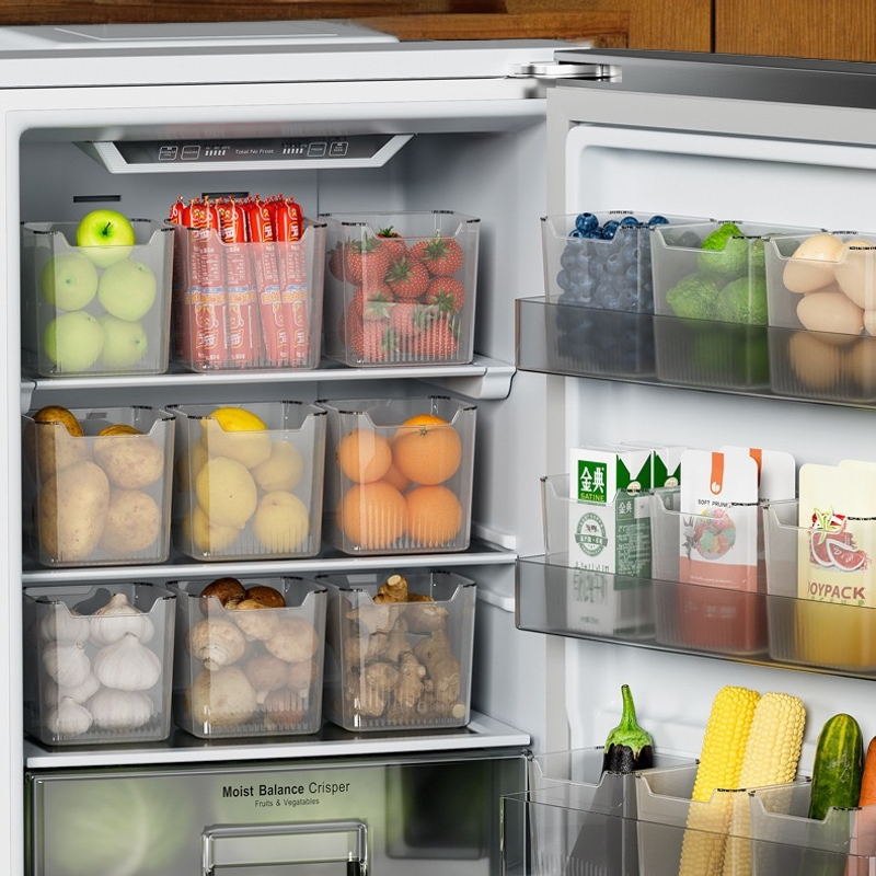 Refrigerator Side Door Storage Box Food Sorting Fruit Sorting Vegetable Desktop Locker Door Box for Kitchen