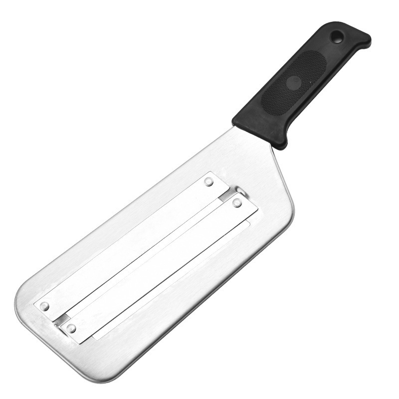 Cocinero de acero inoxidable doble hoja de raspador set cortador de verduras casero cuchillo de frutas afilado gadgets al por mayor raspador
