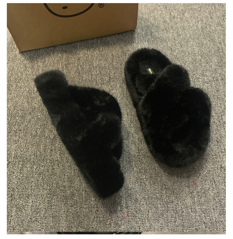 Women's Slippers Winter Warm Plush Retro Style Comfort Shoes_voghion.com