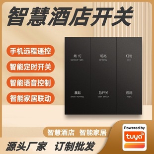 Graffiti scheme smart hotel hotel homestay wall intelligent switch voice control lettering conjoined light control panel