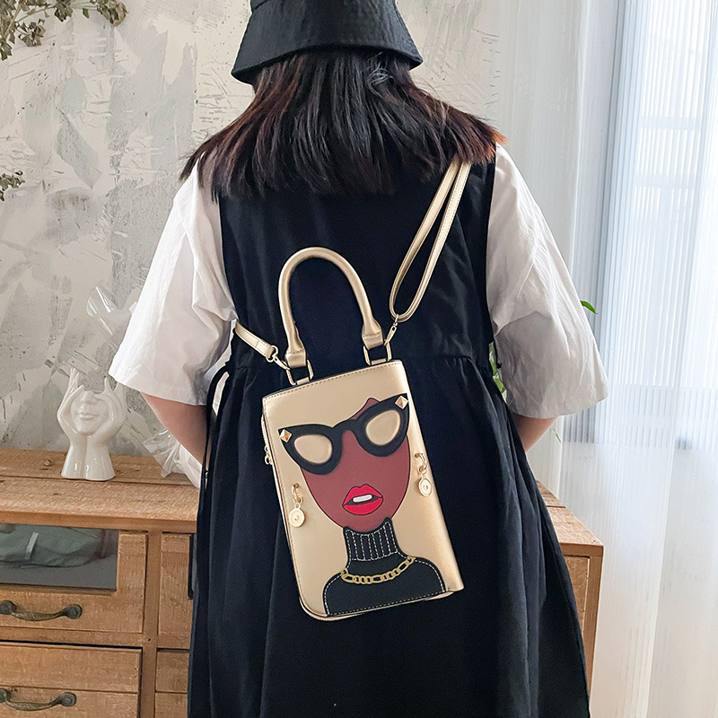 345g Weight Cotton Lining Material Sewing Thread Fashion Element Zipper Closure Type Single Shoulder Strap Strap Type Crossbody Bag Bags Type Casual, Shopping Occasion Pu Leather Material Human Pattern All Seasons Season Women's Gender Streetwear Style Square Shape Medium Size Women's Medium Pu Leather Human Streetwear Sewing Thread Square Zipper Crossbody Bag 123