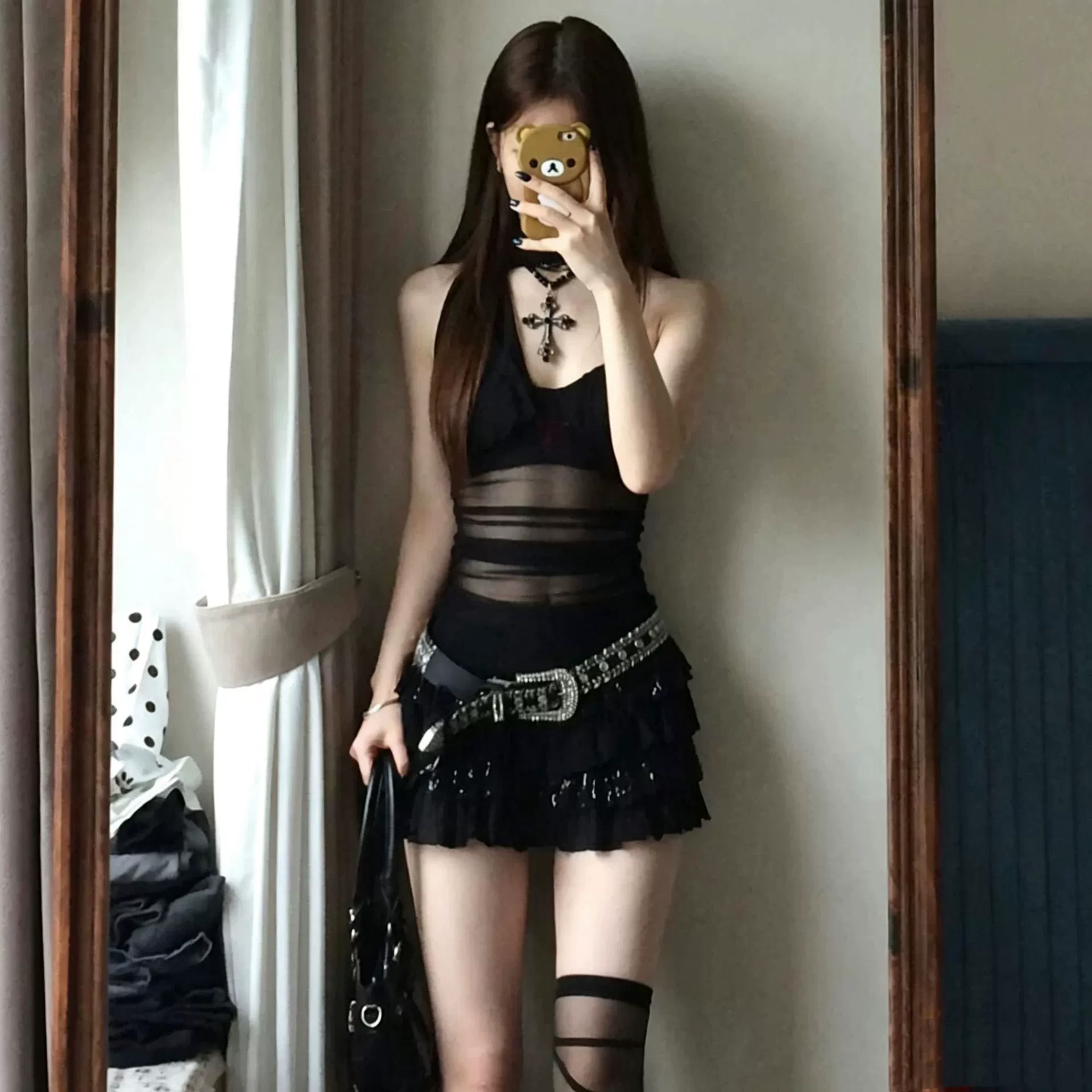 Панк пояс в азиатском стиле with rhinestones?
