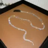 Silver rhinestone chain (2 pieces each)