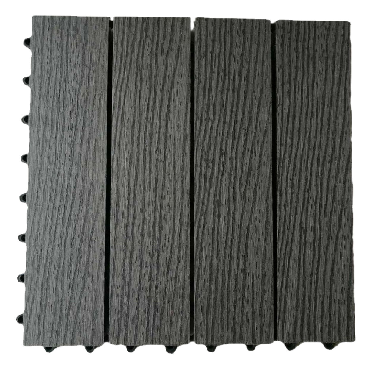 Piso Intertrabado de Madera Plástica Antideslizante para Terraza