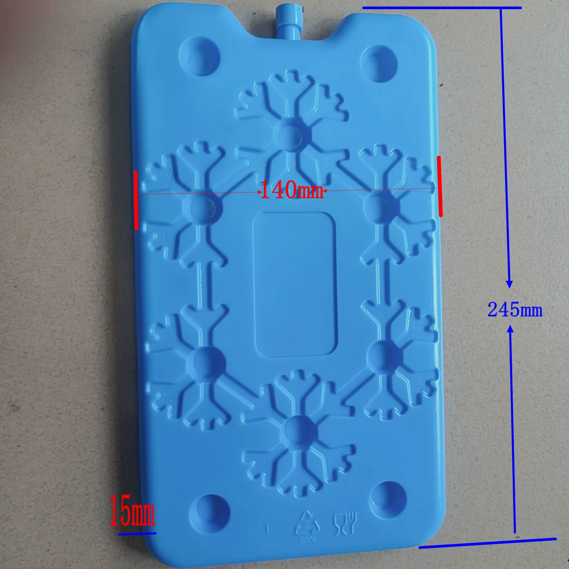 Ice Box 400 мл утолщенная инъекция воды повторное хранение В холодильном хранилище консервация охлаждение холодный компресс ледяная пластина ледяной хрустальный ящик ледяной ряд