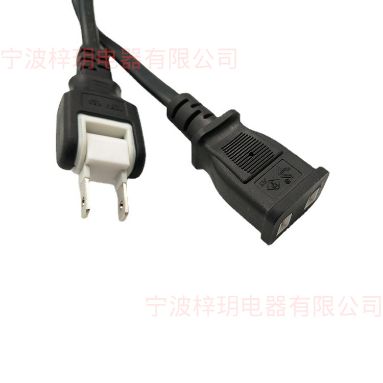 15A可90度旋转插头 日本两芯插头 PSE认证 7A日规可180度活动插头