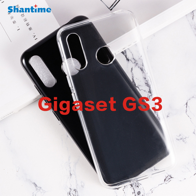 适用Gigaset GS3手机壳翻盖手机皮套TPU布丁套软壳
