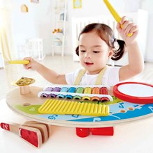 欧蒙五合一动感乐队敲琴台小木琴儿童益智力音乐玩具手敲琴男女孩