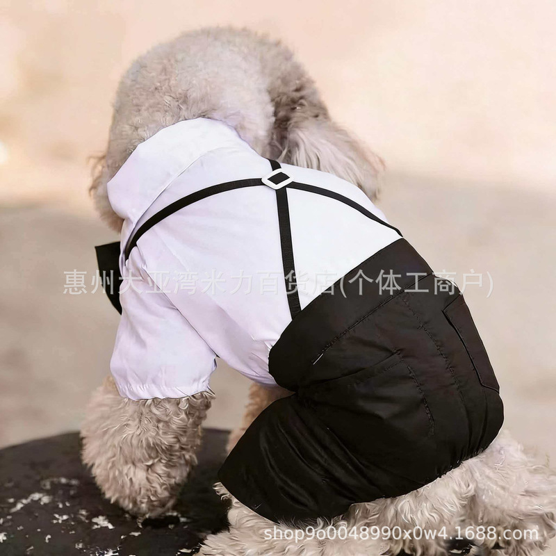 New high-collar formal dress for pets, cat and dog clothing decoration, evening dress for Teddy puppies for photography New high-collar formal dress for pets, cat and dog clothing decoration, evening dress for Teddy puppies for photography