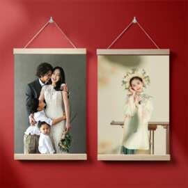 来图定 制个人写真摄影作品宝宝结婚全家福情侣手机照片油画布挂