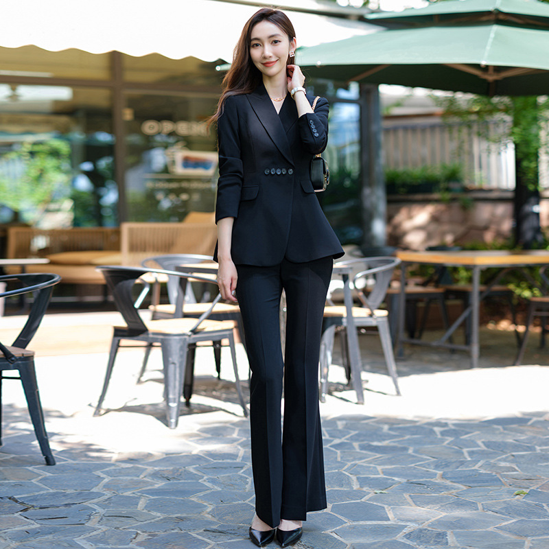 2023 New Suit Women's Slim-fit Slimming Temperament Business Wear Manager Uniform Work Clothes Formal Suit