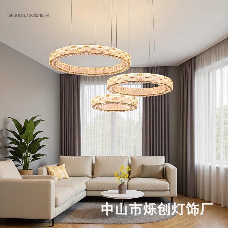 Living Room Chandelier, Simple Home Light Luxury Crystal Lamp, Cross-Border Light Luxury Style, High-End Home Restaurant Bedroom Lamps Living Room Chandelier, Simple Home Light Luxury Crystal Lamp, Cross-Border Light Luxury Style, High-End Home Restaurant Bedroom Lamps