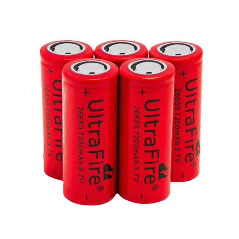 Venta al por mayor 3,7 V de alta capacidad 26650 batería de litio recargable de aleación de aluminio linterna especial batería de litio recargable