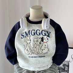 男の子の女の子のパーカー春秋の純綿の子供の長袖の子供の秋の服の漫画の上着のファッション的な冬のコート