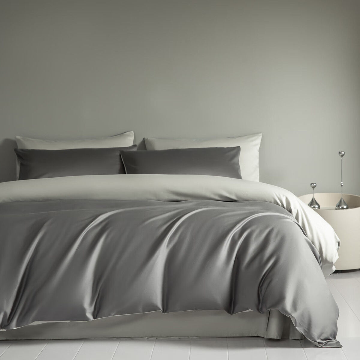 100 piezas de cama de algodón satinado de cuatro piezas sábanas de edredón de algodón de fibra larga de Xinjiang