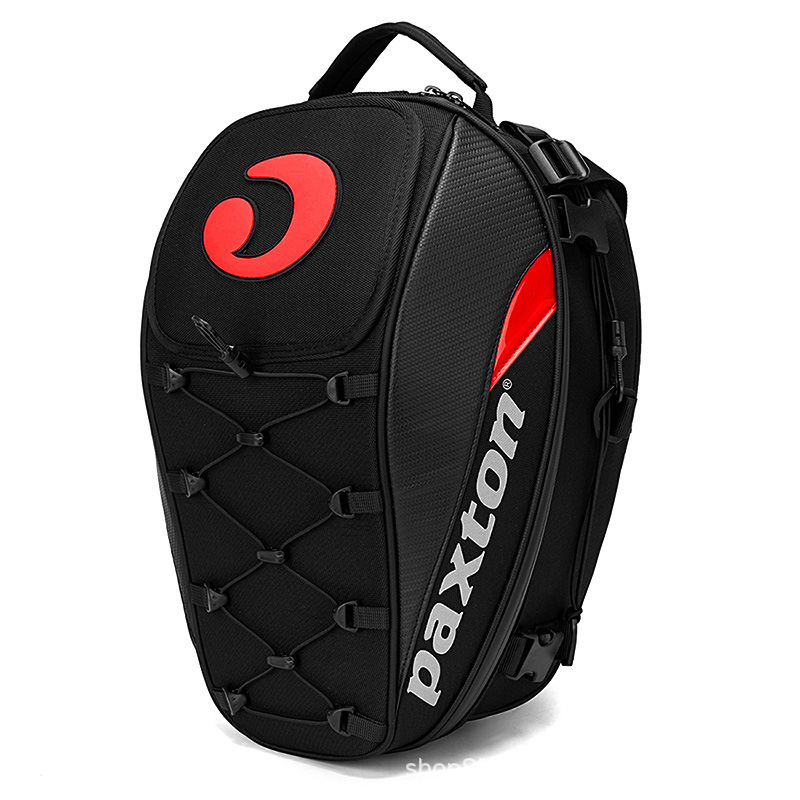 Bolsa de casco de asiento trasero de motocicleta de gran capacidad de viaje mochila de hombro mochila trasera a prueba de agua equipo de caballero