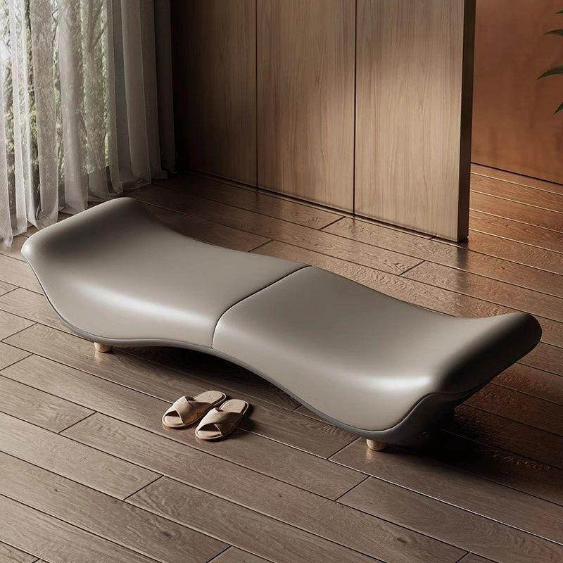 Bed end bench, bedroom coat rack, shoe changing bench, master bedroom bedside sofa, leather bench, modern minimalist living room long small sofa