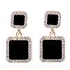 Square short sophisticated sexy earrings