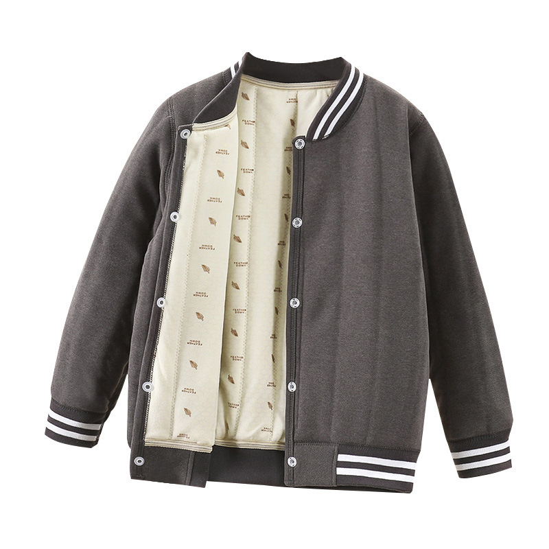 Nuevo algodón de invierno seda gruesa puede usar el interior con uniforme escolar artefacto calentador chaqueta de béisbol de niños y niñas