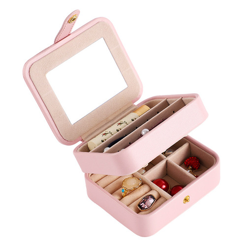 Exquisite Double-layer Hand Jewelry Hairpin Box for Influencers, High-end Children's Bracelet Storage Packaging, Decorative Accessories Box