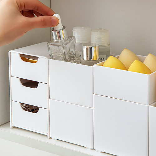 New Era Mini Wall-Mounted Space-Saving Storage Box Desk Makeup Product Organizing Storage Box Vanity Dresser Organizing Box