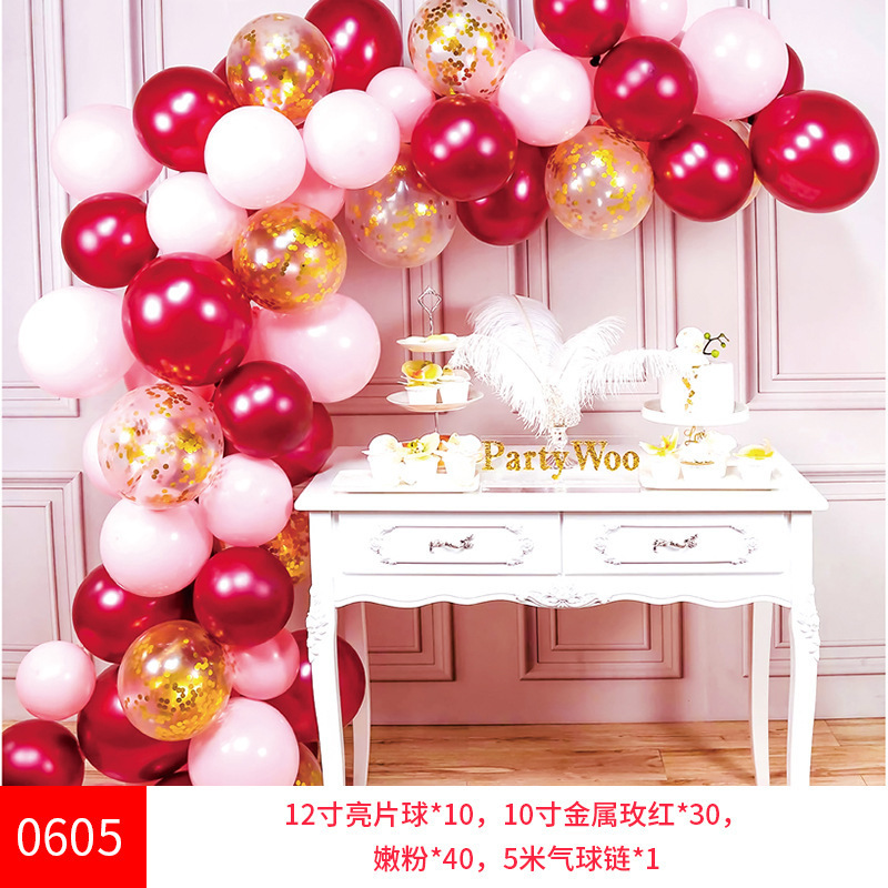 生日派对布置装饰气球 成人气球套装女友生日气球详情96