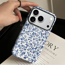 小清新16promax二合一菲林壳淡雅iPhone17pro手机壳air高级感跨境