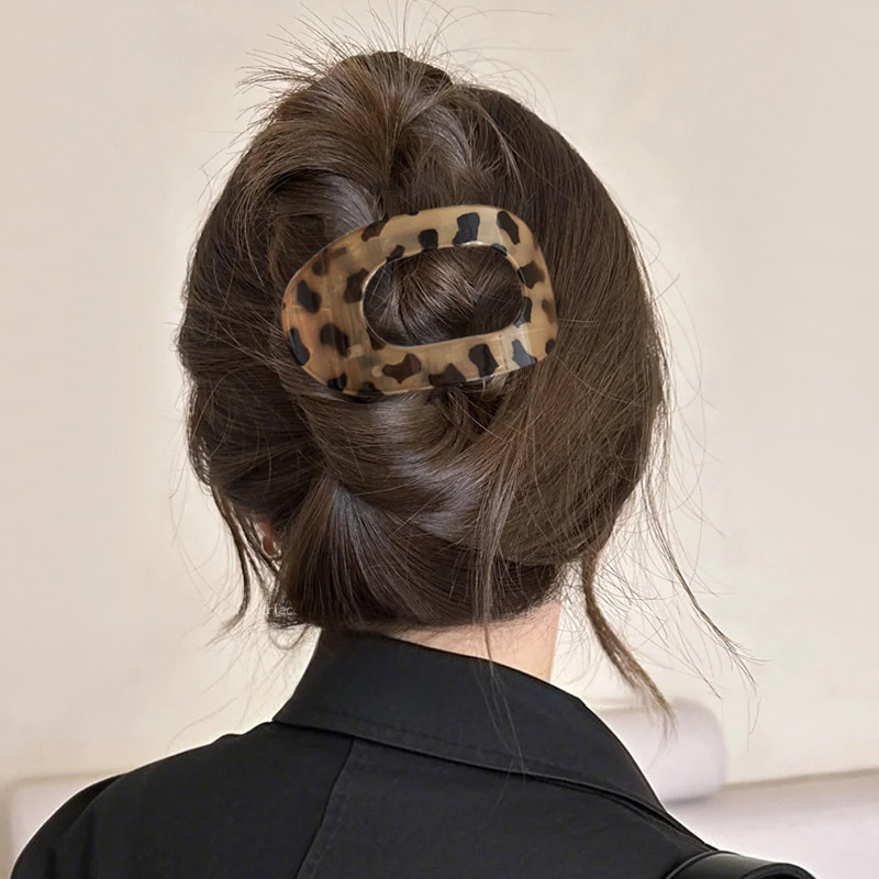 Pinzas para el cabello coreanas exquisitas y de alta gama para mujer, versátiles para peinados recogidos en la parte posterior de la cabeza, pinzas de tiburón, tamaño extragrande para cabello grueso, pinzas de garra, horquillas.