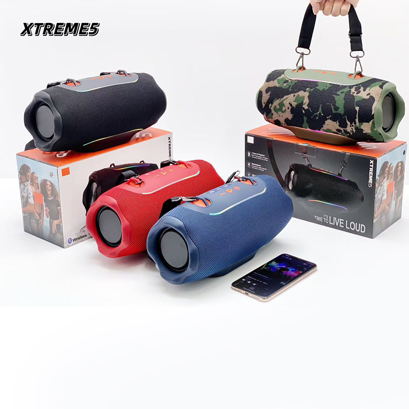 New Cross-border Model Xtreme5 War Drum 5th Generation Wireless Bluetooth Speaker Portable Outdoor With Shoulder Strap_voghion.com