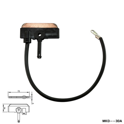 厂家定制   MKD系列无接缝滑触线集电器30A碳刷头  型号MKD-30A|ms