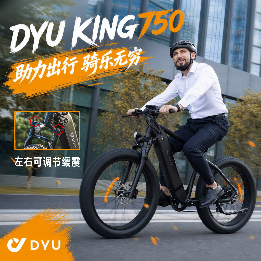 King750 elektrikli dağ velosipedi, uzunmüddətli batareya
