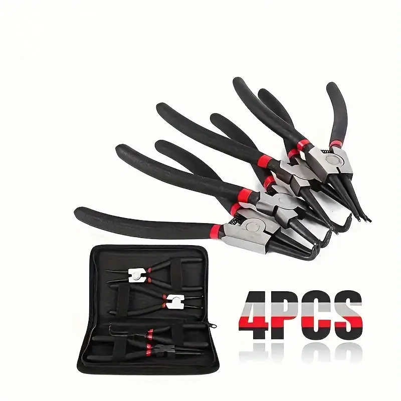 7寸卡簧钳套装 挡圈钳多功能卡环钳内外开口扩张钳厂家跨境供应