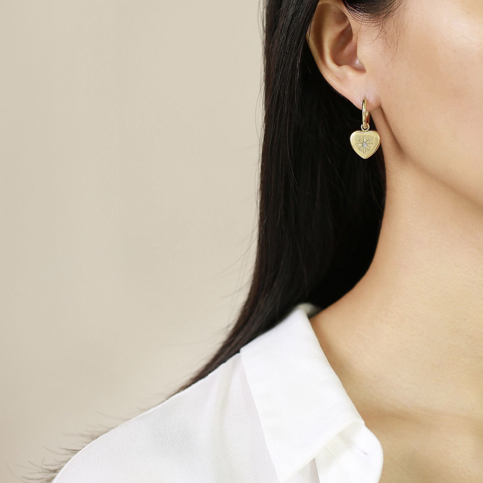 9g Weight 304 Stainless Steel Ear Needle Material Charm Sleeper Hoop Earrings, Drop Earrings Classification 1 Pair Quantity Holiday, Daily Occasion 304 Stainless Steel Material Star, Moon, Heart Shape Pattern Women's Gender Casual, Simple Style Style 1 Pair Casual Simple Style Star Moon Heart Shape 304 Stainless Steel Drop Earrings 15