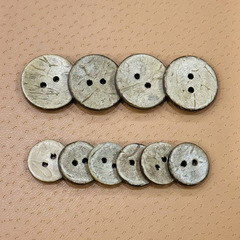 Coconut Shell Button Bowl Shape Button for Children's Sweater Coconut Shell Button Vintage Button