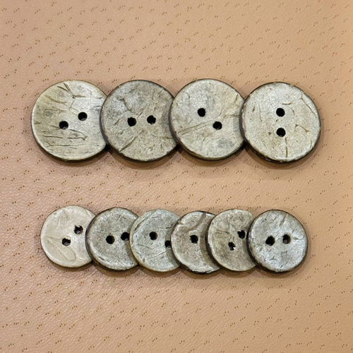 Coconut Shell Button Bowl Shape Button for Children's Sweater Coconut Shell Button Vintage Button