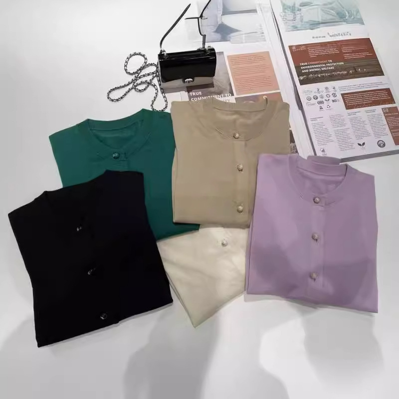 Hanyuan Apparel/Merino Wool Fine Knit Cardigan