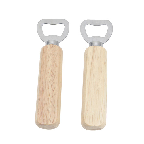 Wood handle beer bottle opener Solid wood beer bottle opener Simple wood bottle opener Soda bottle opener