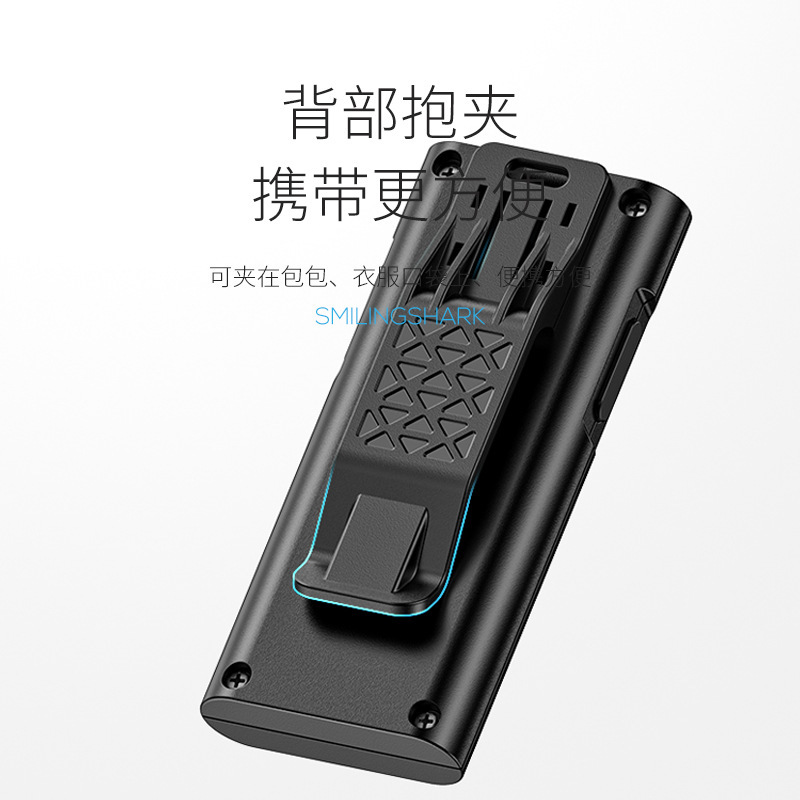 Luz fuerte al aire libre pequeña linterna mini portátil recargable multifunción llavero camping doméstico luz de trabajo magnética fuerte