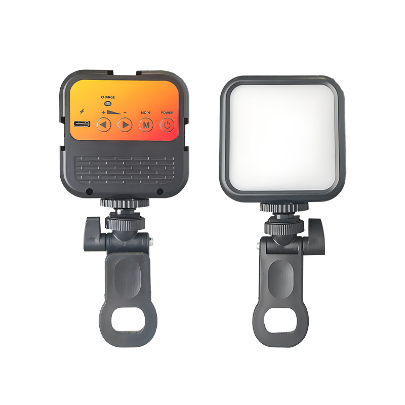 Mini luz de relleno de carga compacta, soporte de disparo para teléfono móvil, luz de relleno de video corto, luz de tofu en vivo selfie