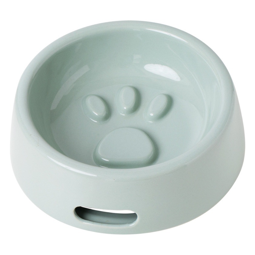 Gato de cerámica tazón protector columna cervical Slow Food Bowl perro gato tazón de comida para gatos tazón de arroz suministros para mascotas antidetonantes