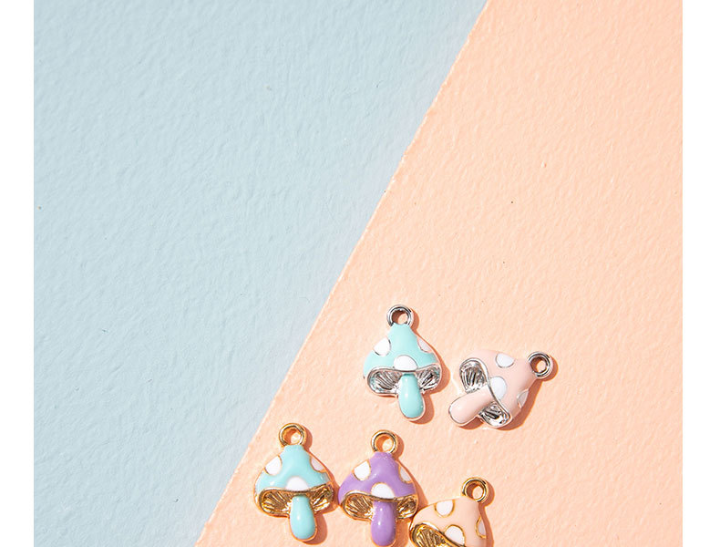 21g Weight 10 PCS/Package Alloy Mushroom Pendant