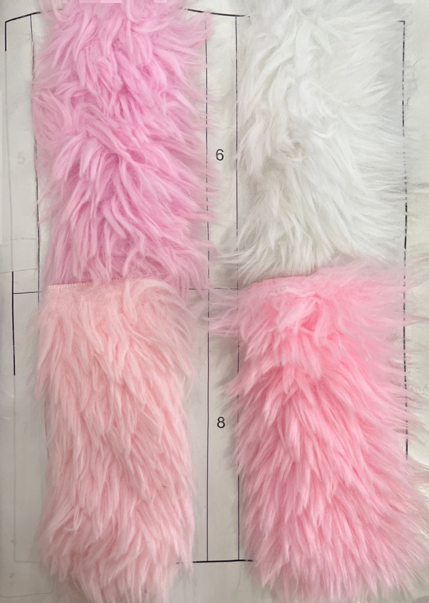 Inventario de 35 pv lana larga tela de lana de Corea del Sur tela de lana de león ropa de peluche juguetes de lana frita tela de peluche Haipai
