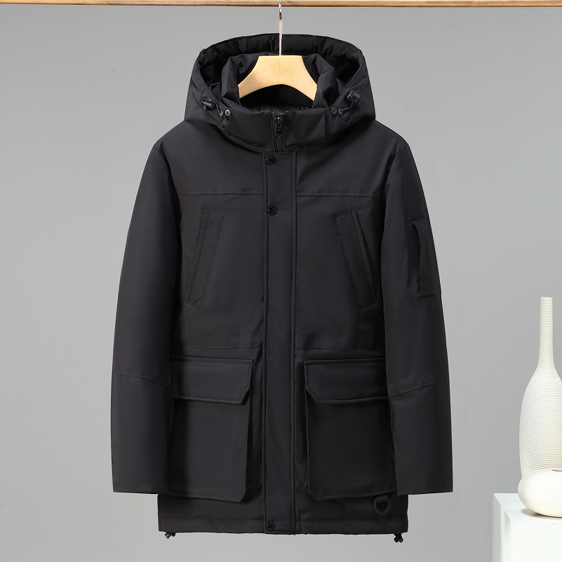 Winter New Russian Hot selling Men's Windproof Outdoor Warm Cotton Robe Casual Coat_voghion.com