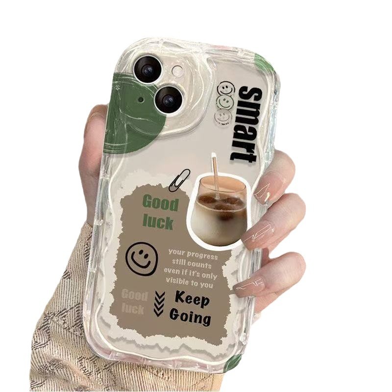Café inglés retro para Apple 16promax funda para teléfono móvil 12 Europa y América iphone14 Japón y Corea del Sur 13 nuevo estilo 15