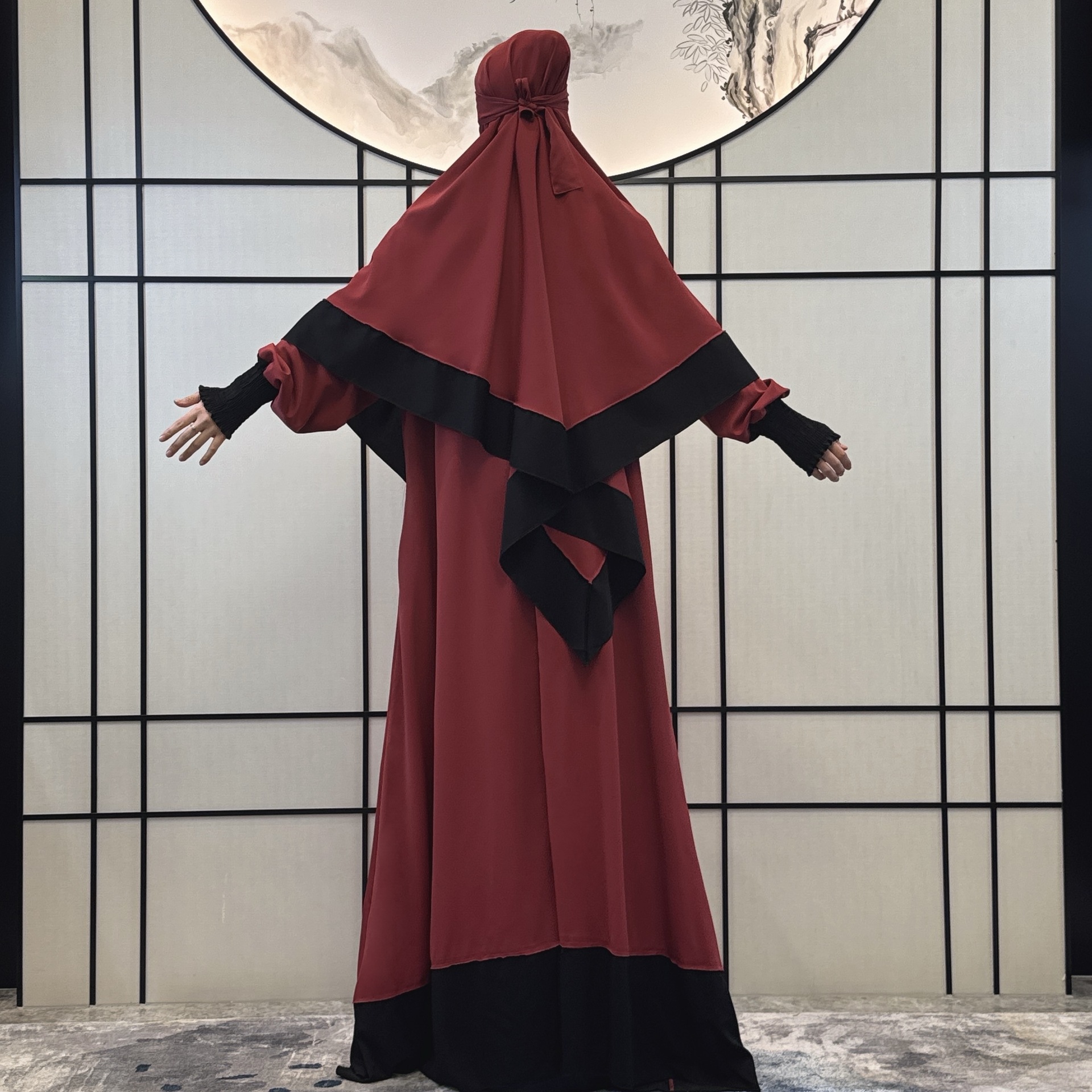 Women's Clothing new women's dress robe women's robe female Middle Eastern robe three piece dress_voghion.com