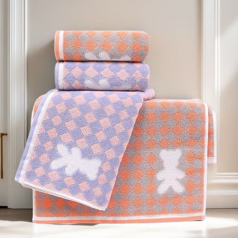 Pure Cotton Yarn-dyed Towel high quality Household Thickened Face Wash Adult Gift Soft Absorbent Couples Student Face Towel Pure Cotton Yarn-dyed Towel high quality Household Thickened Face Wash Adult Gift Soft Absorbent Couples Student Face Towel