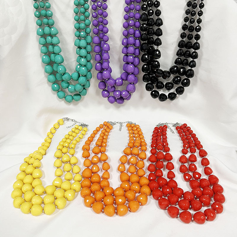 170g Weight Earrings, Necklace Classification 1 Set Quantity Holiday Occasion Acrylic Material Solid Color Pattern Unisex Gender Irregular Design Exaggerated Style Exaggerated Solid Color Arylic Irregular Unisex Earrings Necklace 无